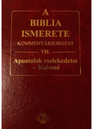 A Biblia ismerete VII.